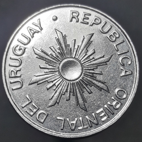 Moneda Uruguay 10 Nuevos Pesos 1989 