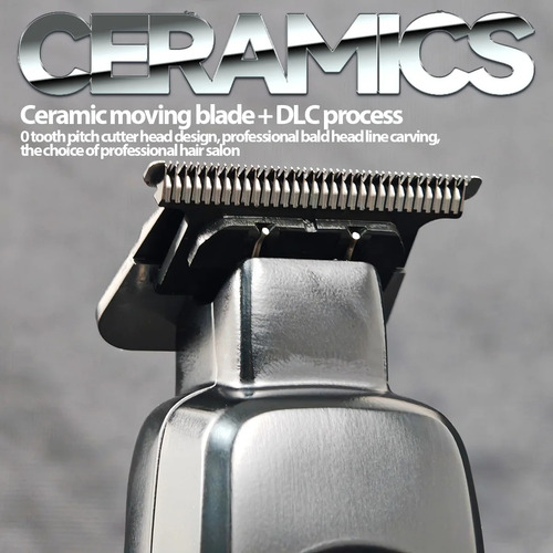 Combo Brdclip Clipper Y Trimmer Profesional Barberia Negro