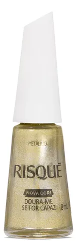 Esmalte Dourado Risqué Doura-me Se For Capaz Metálico 8ml Dourado