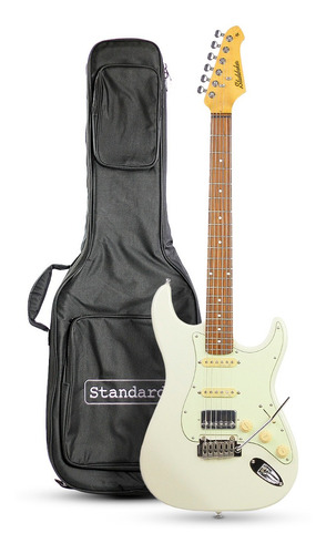 Guitarra Studebaker Skyhawk Strato Hss Vintage White C/ Bag