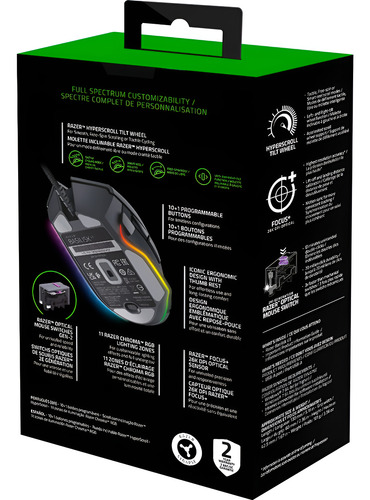 Mouse Gamer Razer Basilisk V3 Rgb 10 Botones 26k Dpi Usb