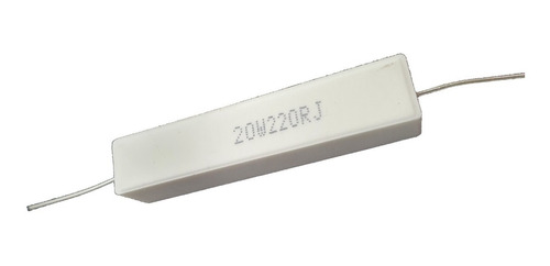 Resistencia Loza Cerámica 20w 220 Ohms 5%  2 Unidades