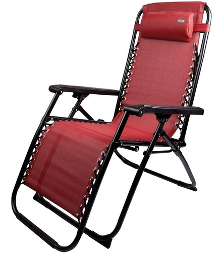 Imagen 2 de 10 de Reposera Silla Gravedad Cero Reclinable Plegable Playa Jardi