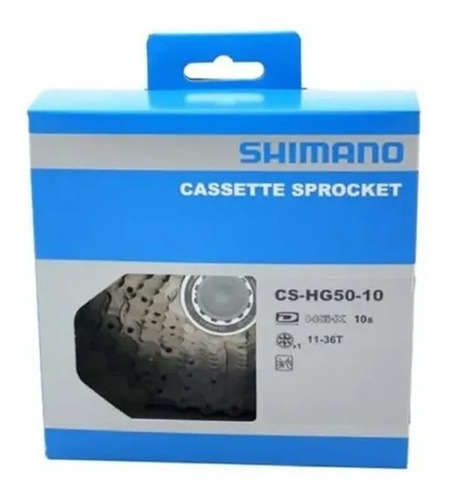 Cassete K7 Shimano 10v Cs-hg50 11-36 Dentes Prata