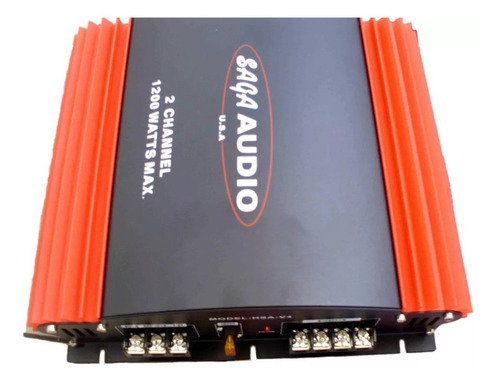 Planta 1200w 2 Canales Para Cornetas Medios Saga Targa