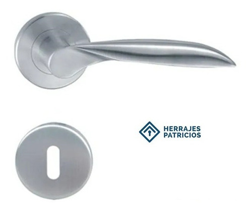 Imagen 2 de 4 de Manija Doble Balancin Hafele 903.91.676 Mod.hl13 Inox. Mate