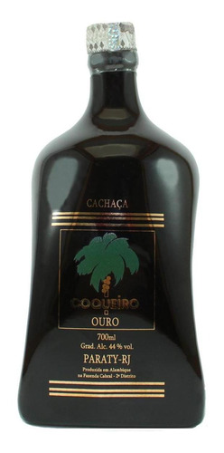 Cachaça Coqueiro Cerâmica Ouro 700ml