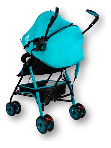 Carriola De Bastón Ligera, Animalitos, Noni 666 F Azul Negro