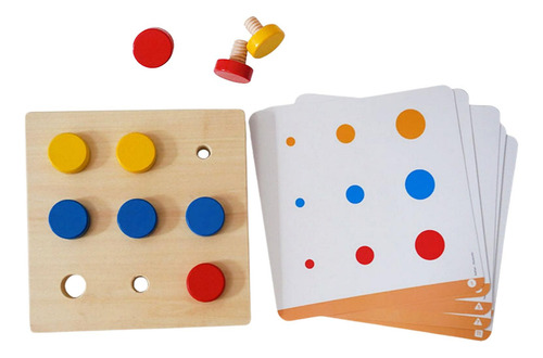 Montessori Juego De Mesa De Madera Multi-colores Ejercicio