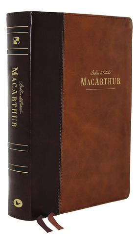 Biblia De Estudio Macarthur - Nbla - Leathersoft Marrón