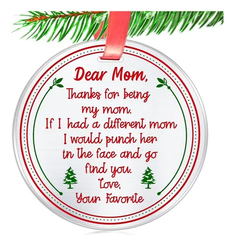 Regalo Divertido De Navidad Para Mamá. Gracias Por Ser...