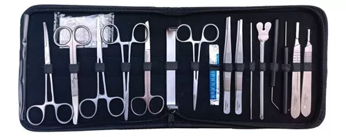 Kit de sutura con estuche con 5 piezas instrumental + pad de 3 capas d –  HERGOM MEDICAL