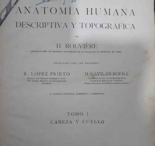 Anatomia Humana 3 Tms H Rouviere (Usado)