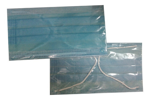 Tapabocas Desechable 3 Plieges Color Blanco Caja X 50und