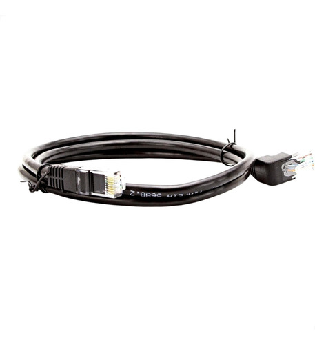 Cabo De Rede Cat6 Plug 90° Graus Para Cima - 1 Metro