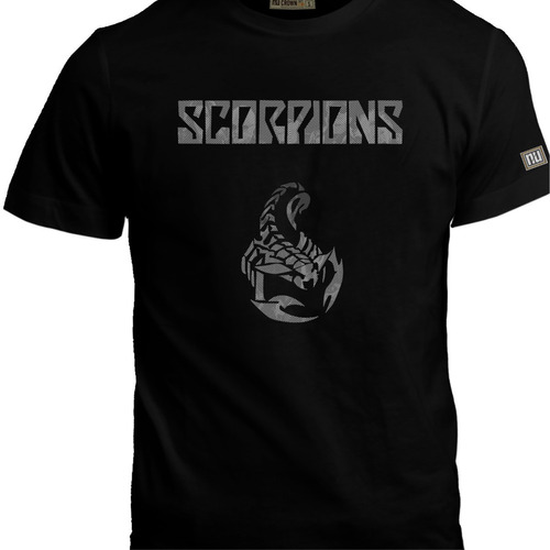Camisetas Estampadas Hombre Scorpions Logo Rock Metal Bto 