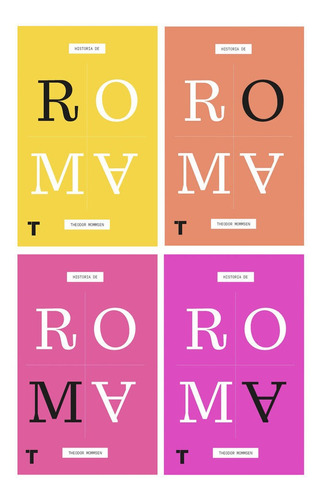 Historia De Roma - 4 Vols. - Theodor Mommsen -