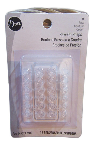 Broches De Presion (transparentes) 7,9mm Dritz