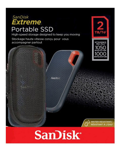 Disco Externo Sandisk Extreme Portable Ssd 2 Tb + Estuche