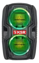Comprar Bafle Recargable 2x6,5 Ksr 5500w Pmpo Bluetooth Recargable Color Negro