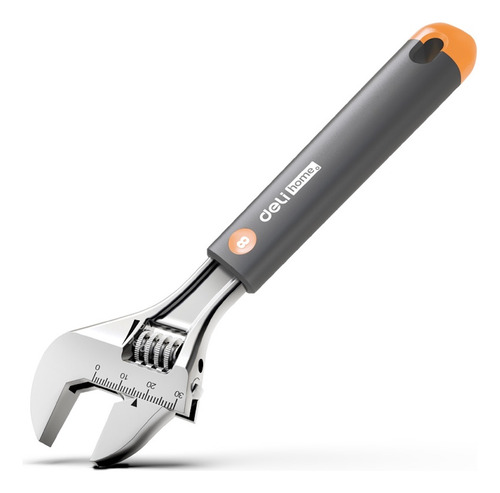 Llave Perico Ajustable Herramienta Deli Perica Cromado Mango Comfort 8"