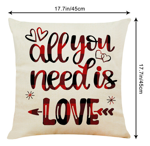 Funda De Almohada Duradera Para El Día De San Valentín