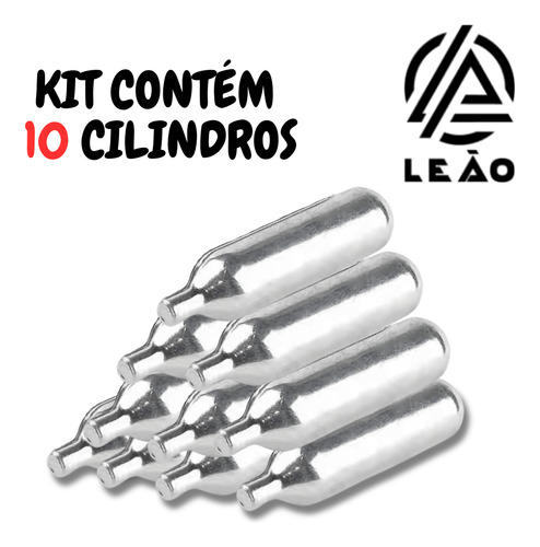 10 Cartucho De Co2 16g Sem Rosca Chopeira Philco