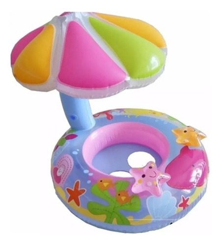 Flotador Inflable Sombrilla Piscina Niños Bebes Ekipofertas