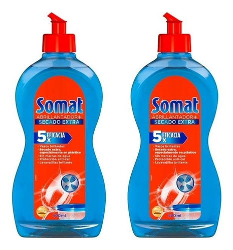 Abrillantador Lavavajillas Somat Fresh 500ml 2 Piezas