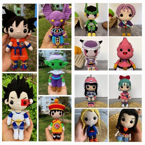 Patrones Amigurumis. Dragon Ball Completo X13. En Español. 