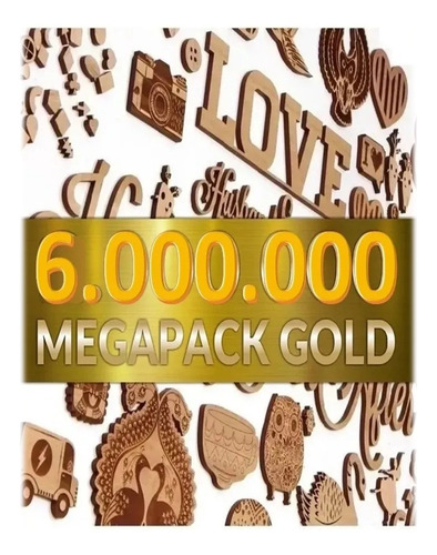 Superpack Gold 6.000.000 Vectores Para Corte Láser Cnc 2d 3d