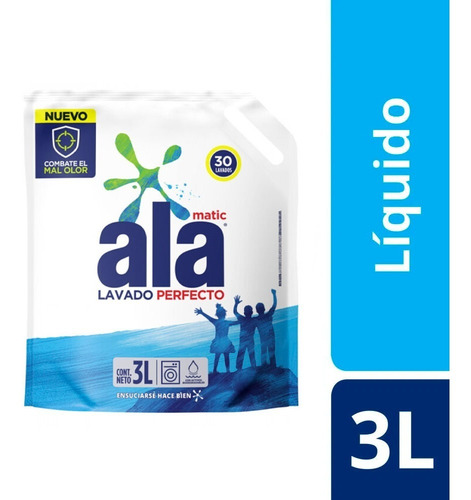Ala Jabon Liquido Combate El Mal Olor Doypack 3 Lt