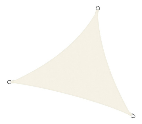 Imagen 1 de 5 de Lona Tipo Vela Para Jardin - Triangulo Toldo Techo Crema