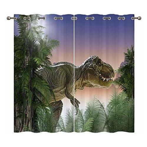 Cortinas De Dinosaurio Eiichuang, Cortinas De Grommet Prnrc