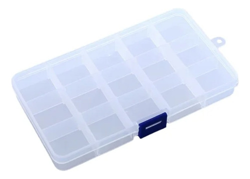 Caja Organizadora, 15 Slots Ajustable Transparente X Mayor