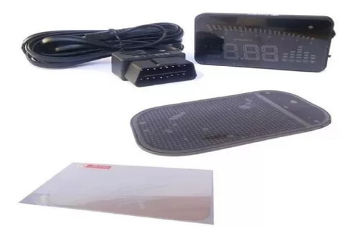 Imagem 4 de 5 de Hud Head Up Display Rpm Km Volts Temperatura Porta Obd2/eobd
