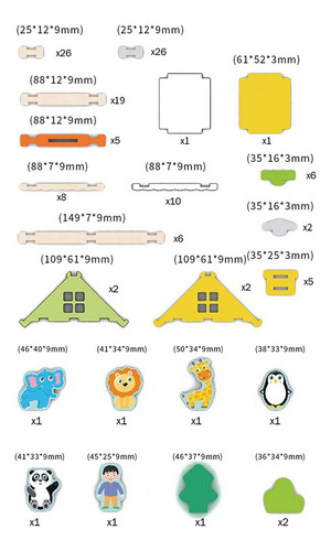 Blocos De Construção Diy Casa Brinquedos Jardim Zoológico