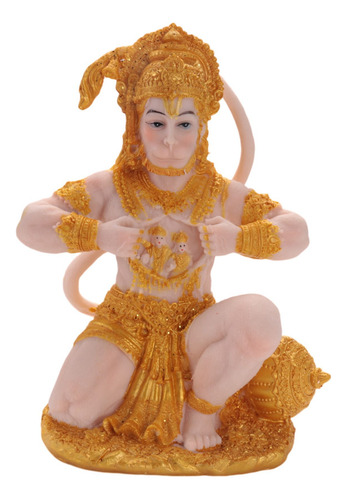 Estatua Dorada De Hanuman, Escultura De Un Señor Indio, Figu