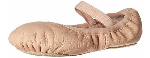 Zapatilla /zapato De Ballet De Cuero Con Suela Completa