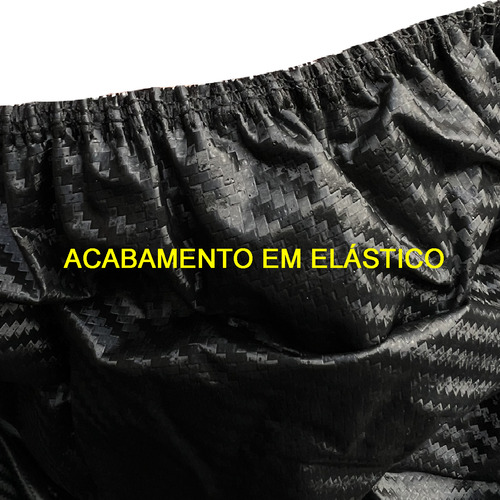 Capa Cobrir Carro M Premium Impermeável 100% Forrada Bl Cor Black