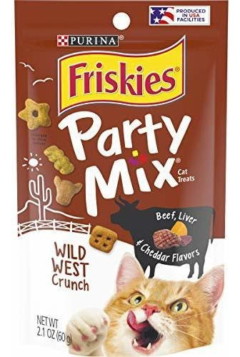 Purina Friskies Party Mix Crunch Wild West X10u 2.1oz Cat Tr