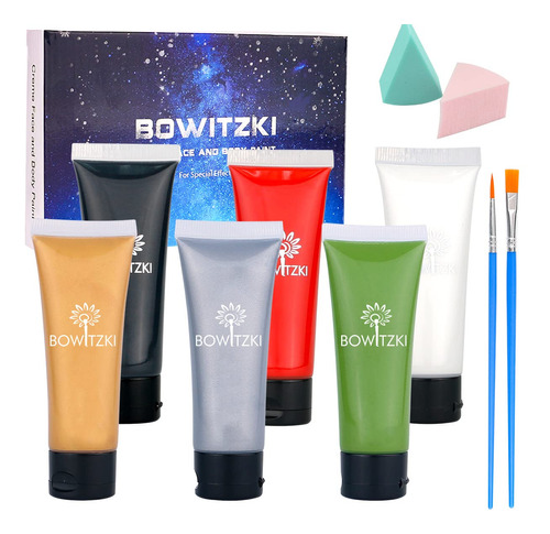 Bowitzki Pintura Facial A Base De Agua Para El Cuerpo, Crem.