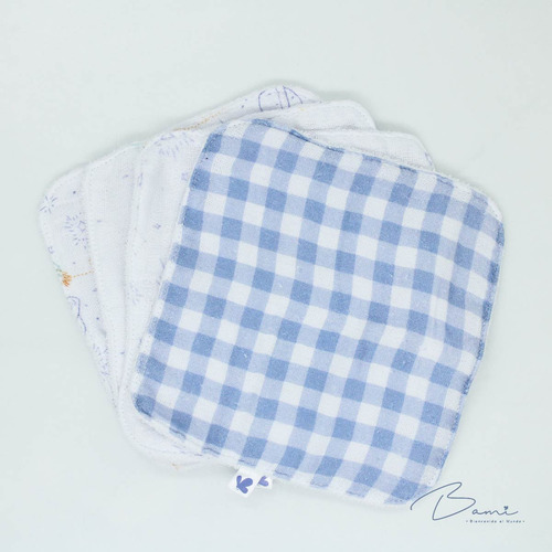 Bami Toallas Faciales Para Bebé Absorbentes Set Con 4 Piezas