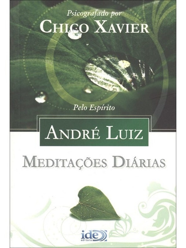 Meditações diárias - André Luiz, de Xavier, Chico. Editora Instituto de Difusão Espírita, capa mole em português, 2019