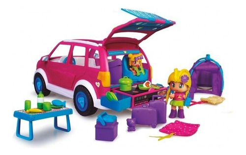 Imagen 2 de 3 de Pinypon Coche Vamos De Camping C/acc Int 17015 Orig Pin&pon