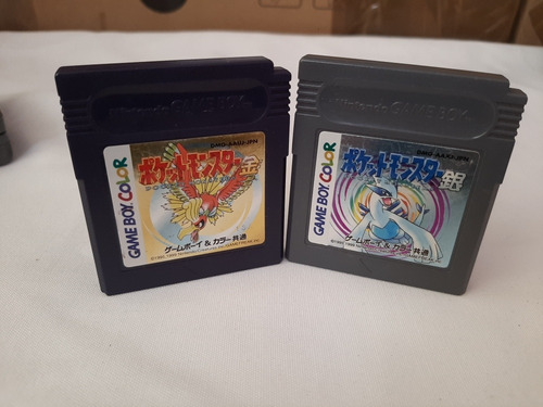 Pokemon Gold Y Silver De Gbc Japones,funcionando,lea Por Fa