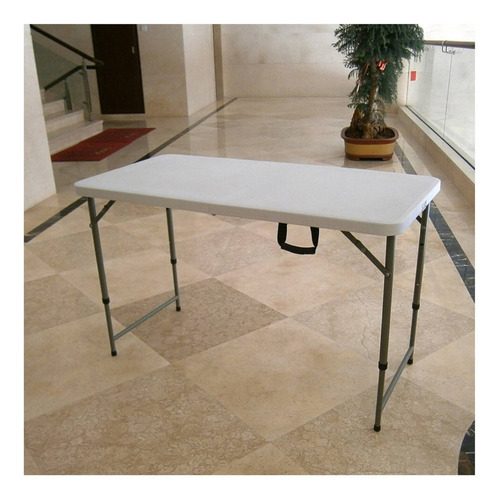 Mesa Plegable Tipo Maleta 120 Cm Color Blanco
