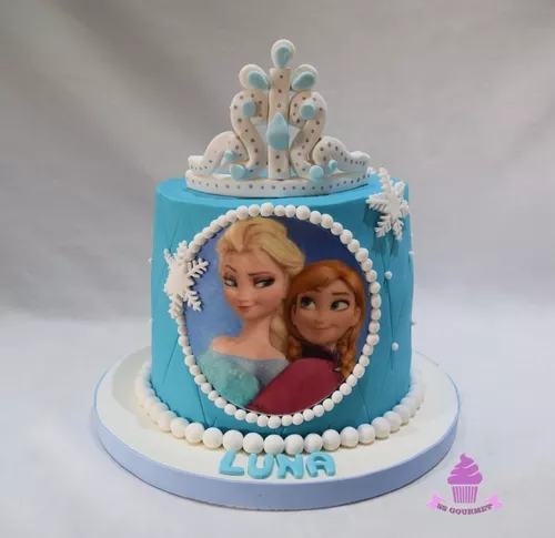 Tarta de Elsa de Frozen