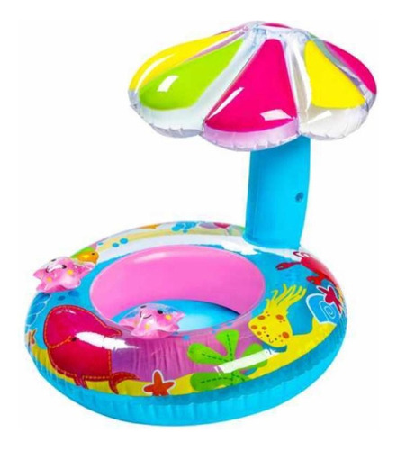 Flotador Inflable Con Sombrilla 70x60cm