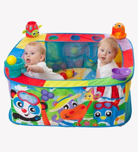Imagen 1 de 6 de Gimnasio Pelotero Bebé Playgro Pop And Drop Ball 86366 Edu